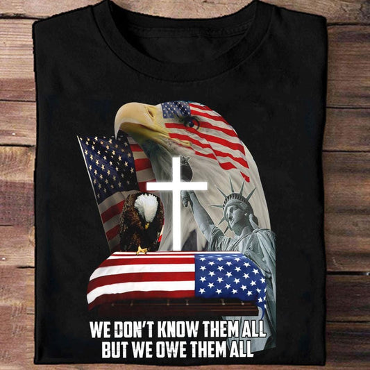 No los conocemos a todos, pero les debemos a todos, Camisetas de veteranos