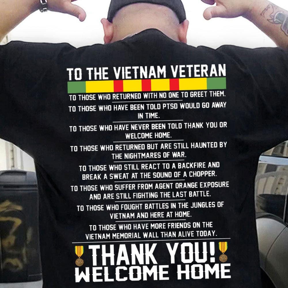 Camisetas de agradecimiento para los veteranos de Vietnam