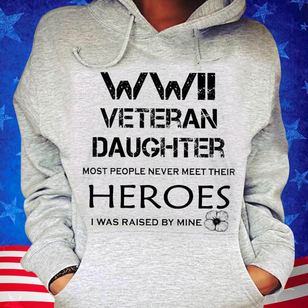 Camisetas para hijas de veteranos de la Segunda Guerra Mundial