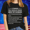 5 Things You Should Know About My Husband Veteran Shirts