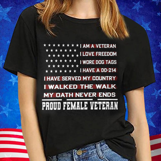 Camisetas de mujeres veteranas orgullosas