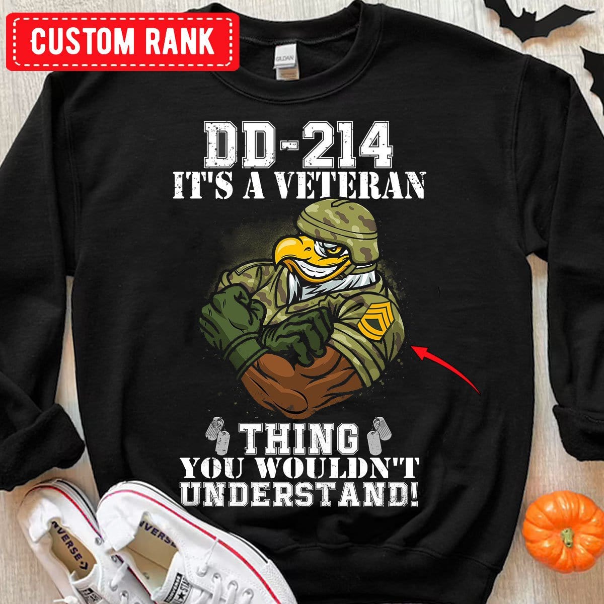 DD 214 Es una cosa de veteranos que no entenderías Sudadera con capucha personalizada, camisetas