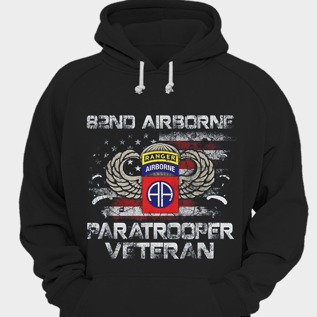 Sudadera con capucha y camisetas de veterano paracaidista de la 82.ª División Aerotransportada