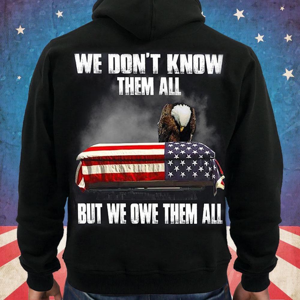 No los conocemos a todos, pero les debemos a todos, Camisetas de veteranos