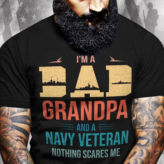 Soy un papá abuelo, camisetas de veterano de la marina