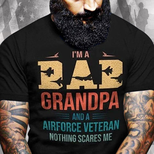 Soy un abuelo papá, camisetas de veterano de la fuerza aérea