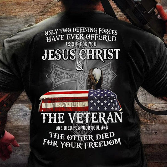 Camisetas de Jesucristo y los veteranos