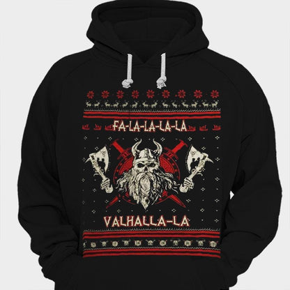 Falalalala Valhalla-la Camisas vikingas navideñas