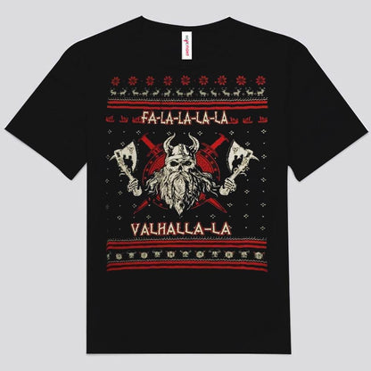 Falalalala Valhalla-la Camisas vikingas navideñas