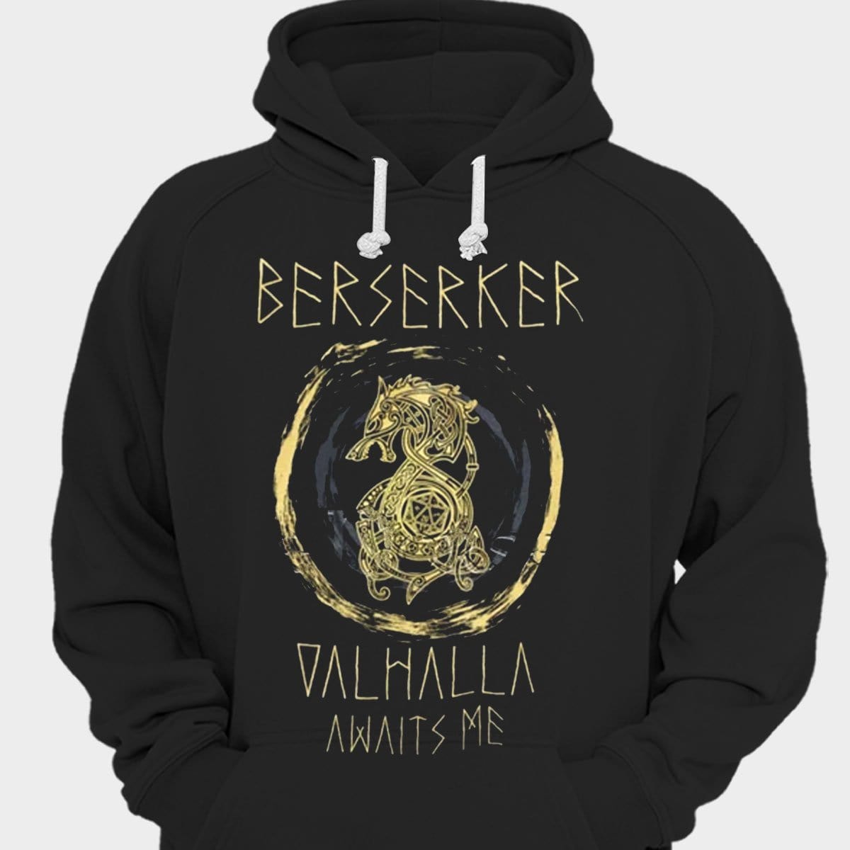 Berserker Valhalla Awaits Me Viking Shirts