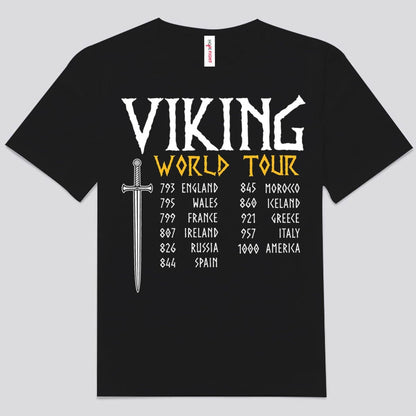Camisetas de la gira mundial vikinga
