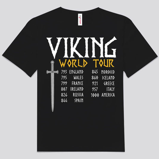 Camisetas de la gira mundial vikinga