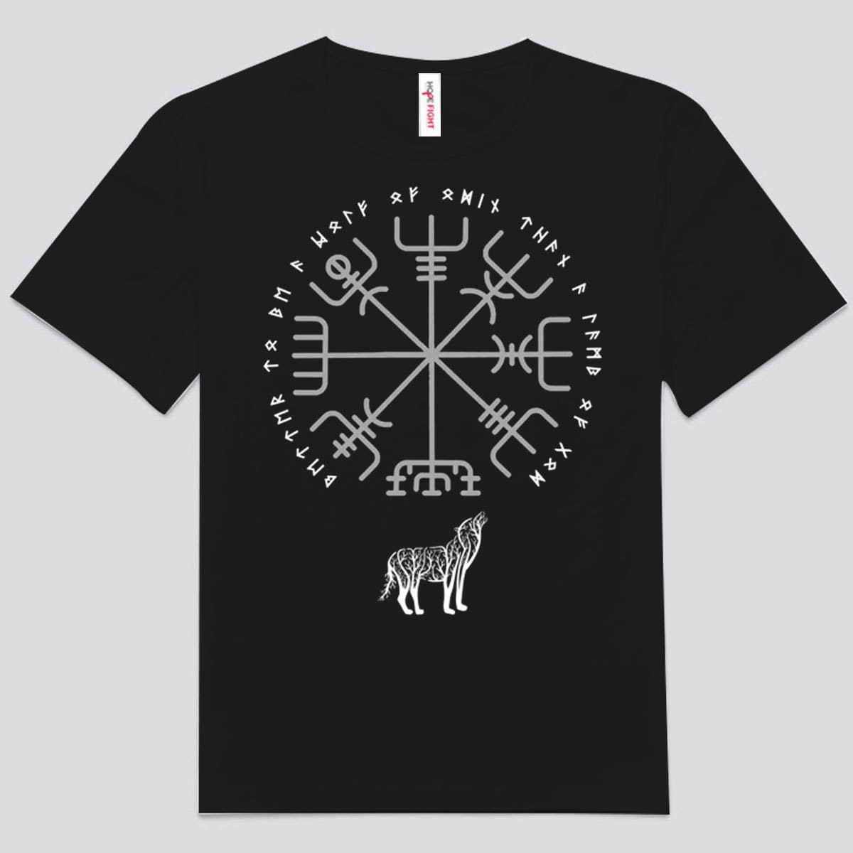 Camisetas vikingas del lobo de Odín