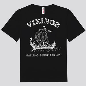 Camisetas vikingas que navegan desde el año 793 d. C.