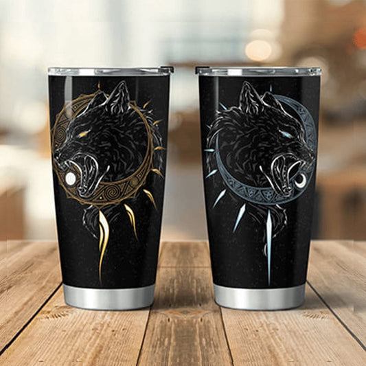 Vaso Vikingo con forma de Lobo