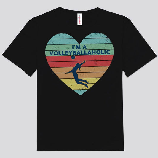 Camisetas de voleibol vintage Soy un adicto al voleibol