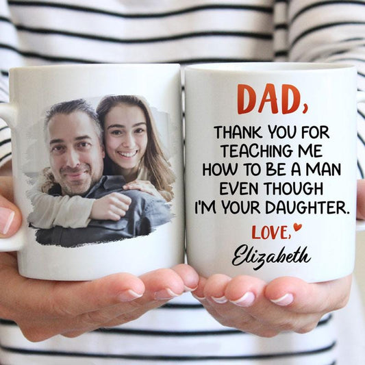 Taza personalizada para el día del padre, regalo de mi hija para mi papá