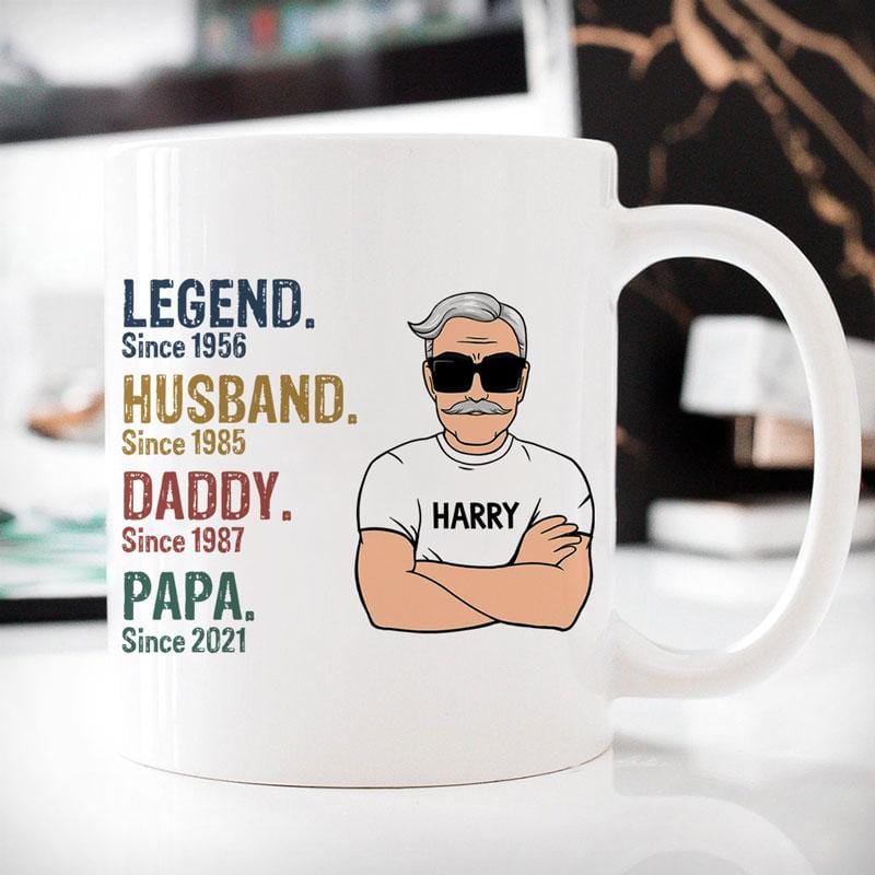 Personalized Legend Husband Daddy Papa Father's Day Mug