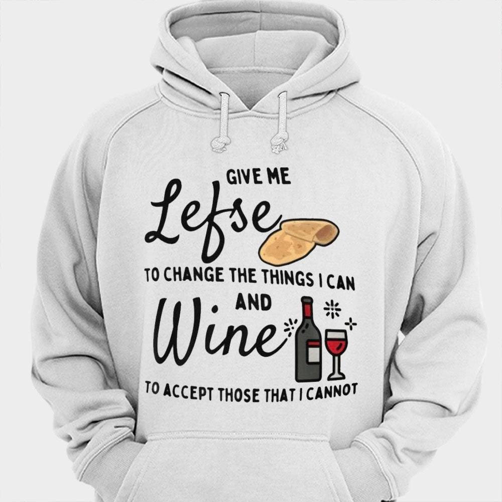 Dame Lefse para cambiar lo que puedo y camisetas de vino