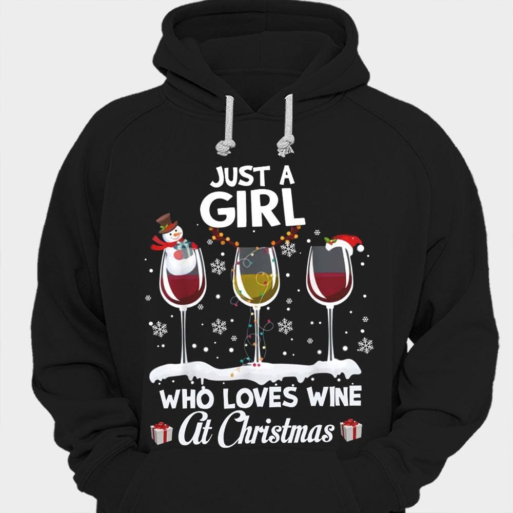 Camisetas de Sólo una chica que ama el vino en Navidad