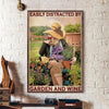 Easily Distracted By Garden And Wine Poster, Canvas