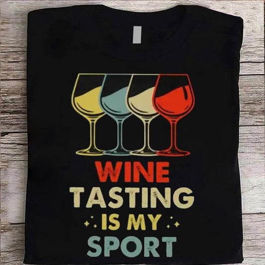 La cata de vinos es mi deporte, camisetas de vino