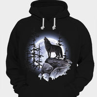 Wolf Howling At The Moon Shirts