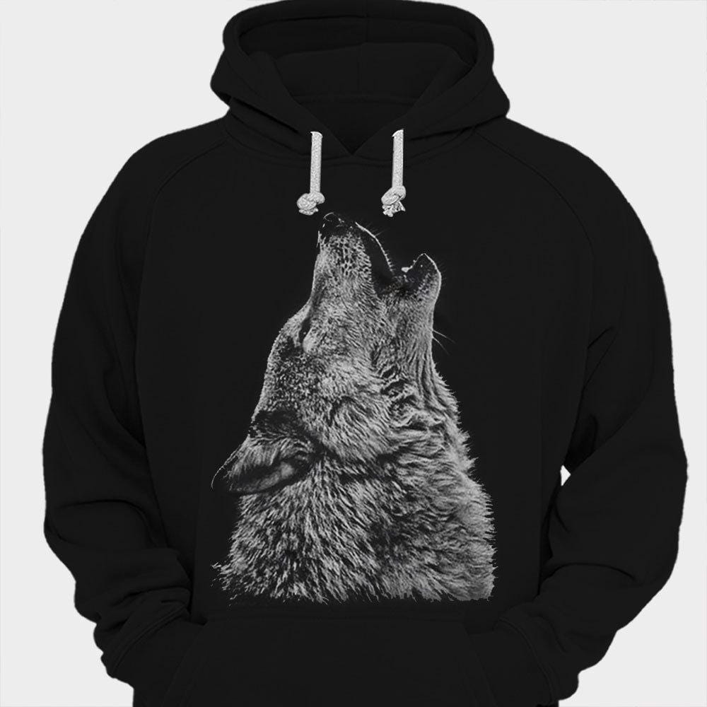 Camisetas de lobo aullando