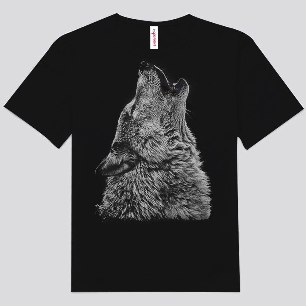 Camisetas de lobo aullando