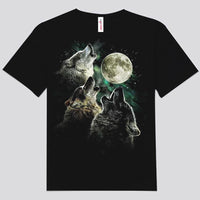 Wolf Family Howling Moon Shirts