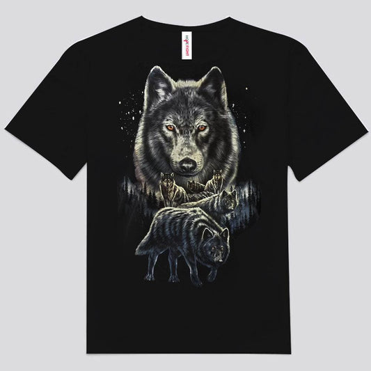 Camisetas de la familia Wolf