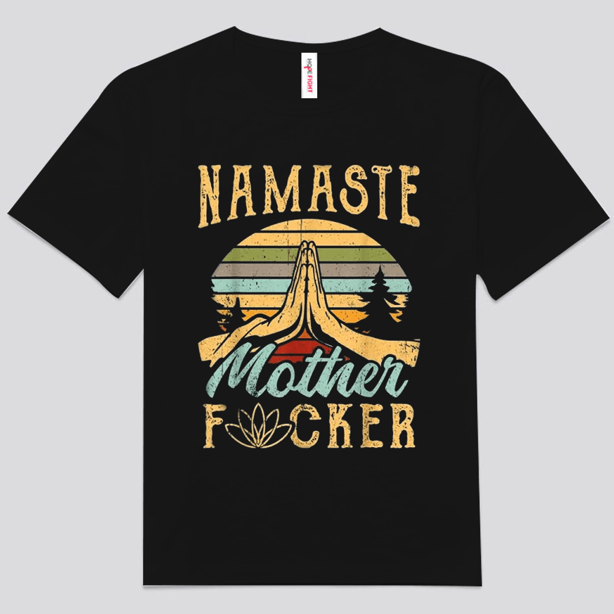 Namaste Madre Fxcker Vintage Yoga Camisa
