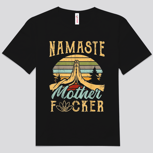 Namaste Madre Fxcker Vintage Yoga Camisa