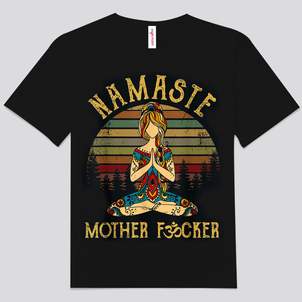 Namaste Madre Fxcker Vintage Yoga Camisa