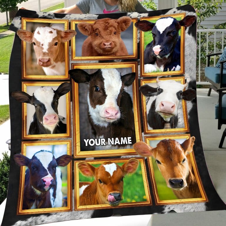 Personalized Cow Print Blanket Big Lots Fleece & Sherpa